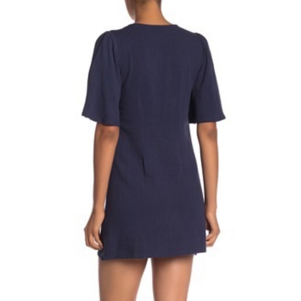 NAVY BUTTON DOWN GOOD LUCK GEM NWT DRESS - Picture 3 of 6